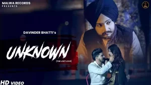Unknown Lyrics Davinder Bhatti