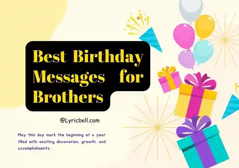 This is the poster of the Best Birthday Messages for Brother